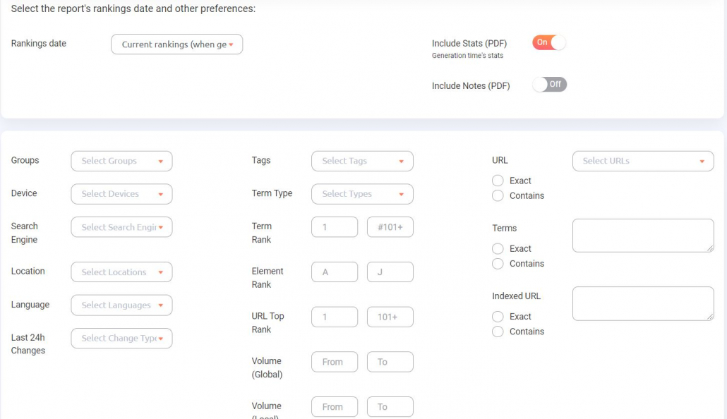 Customize and Generate Reports