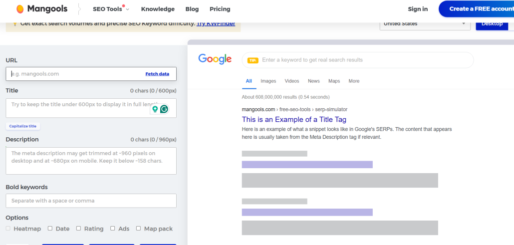 SERP Simulator