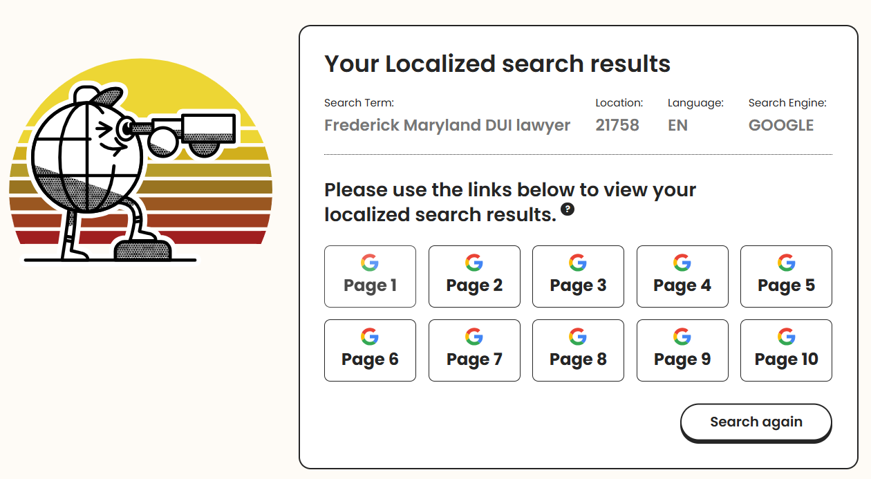 Brightlocal SERP checker results free