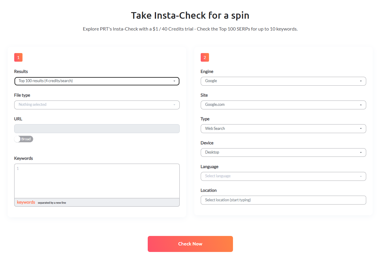 Try Insta Check