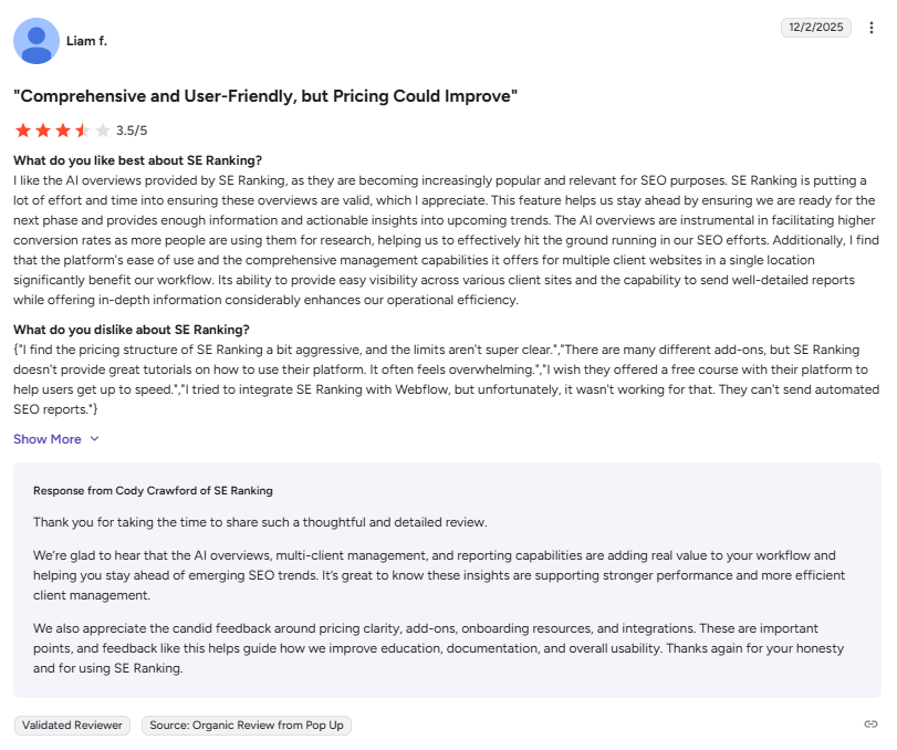 SE Ranking review 2