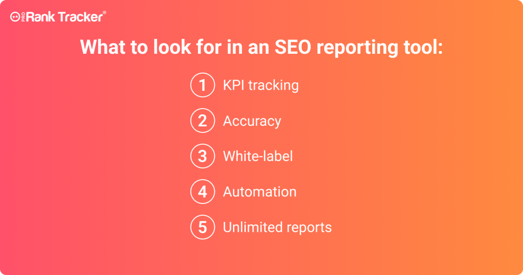 SEO reporting software 