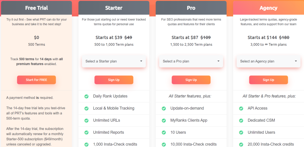Pricing 
