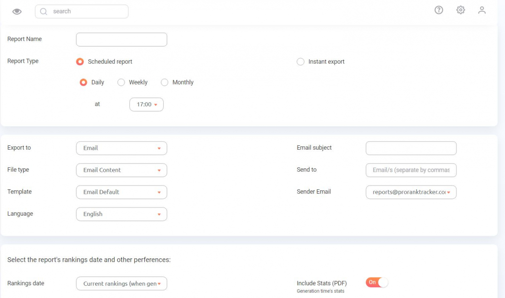 Input the required details