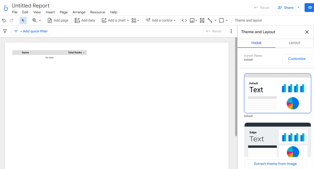 Change the theme/layout