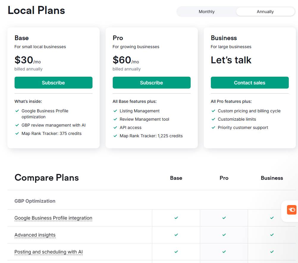 Pricing