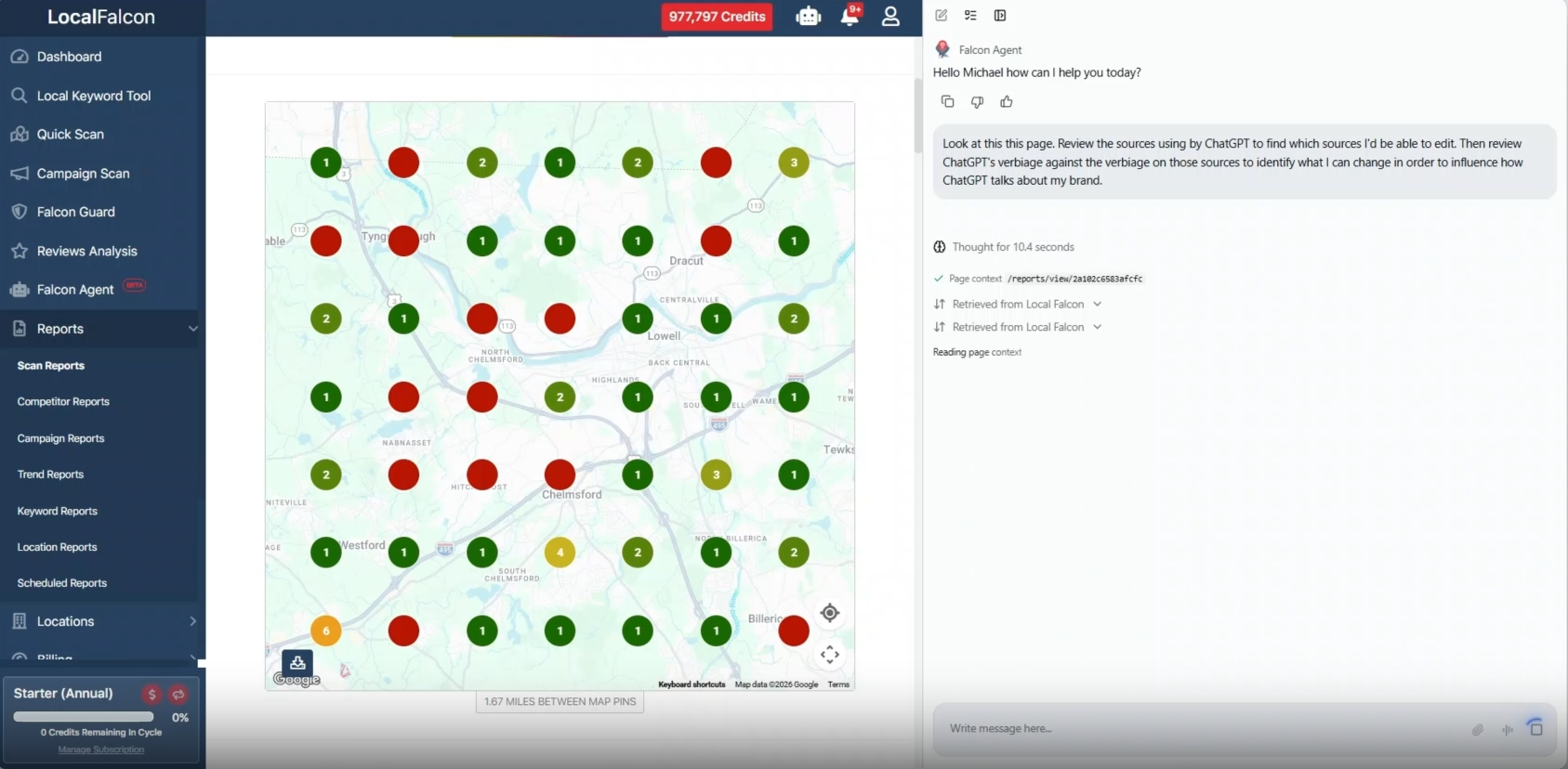 Local Falcon AI visibility