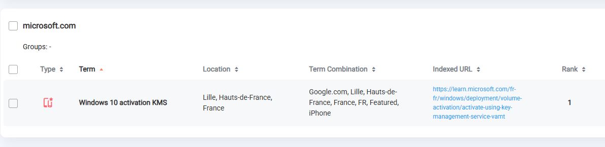 Featured Snippet - type icon